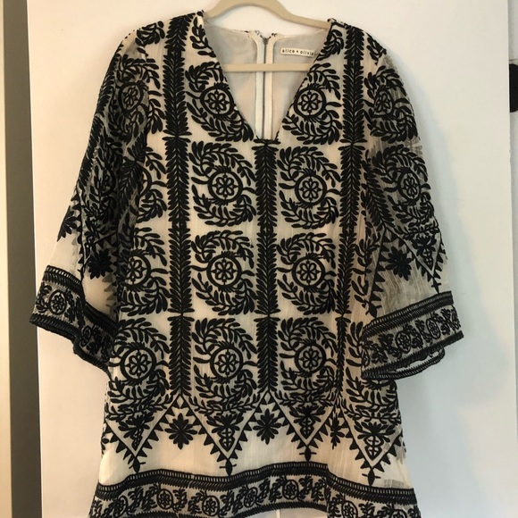 Alice + Olivia | Katt Caftan Mini Dress | - Picture 5 of 6